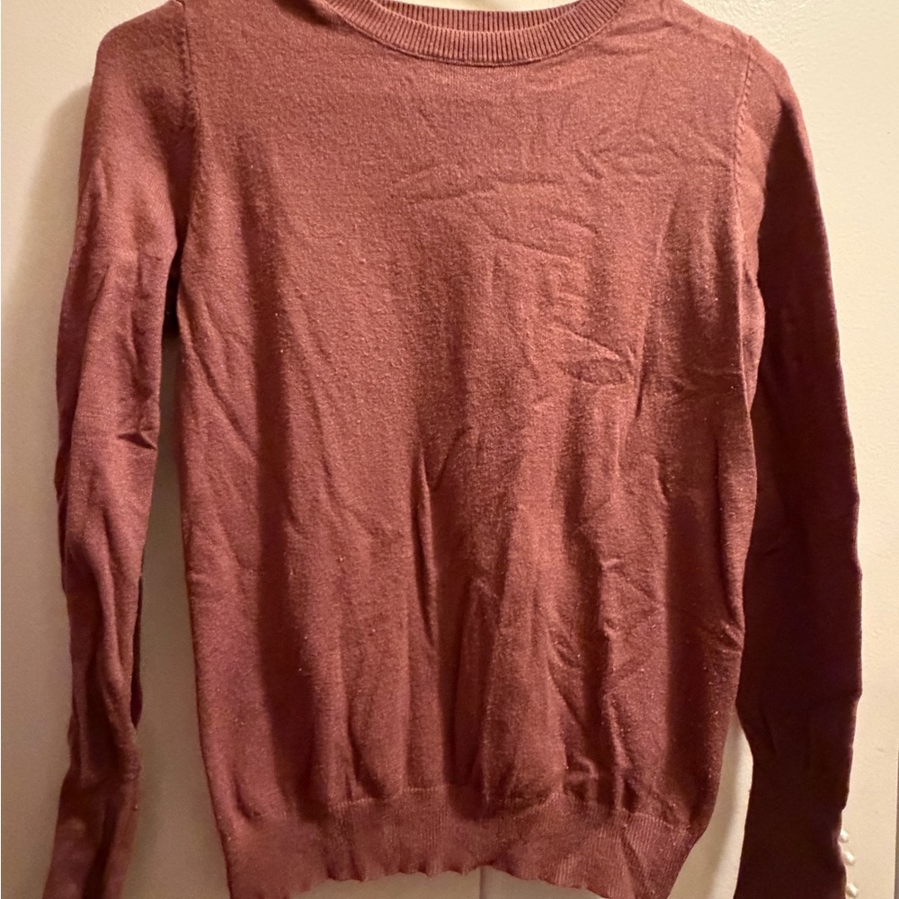 Fashion Nova Rich Brown Crew Neck Sweater